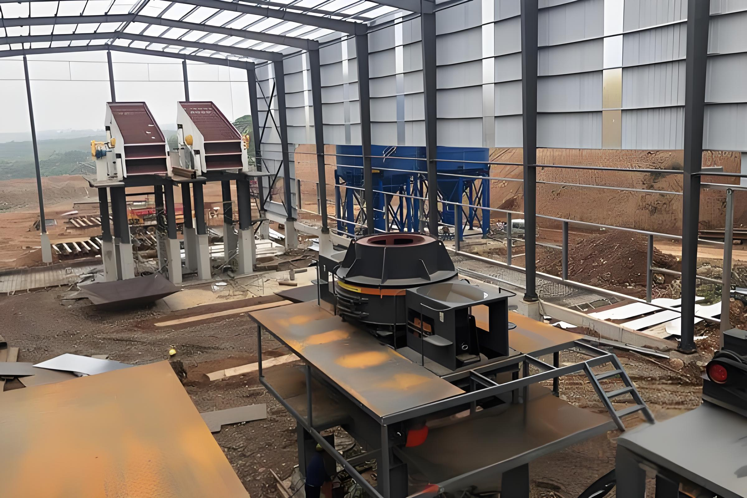 冲击式制砂机现场